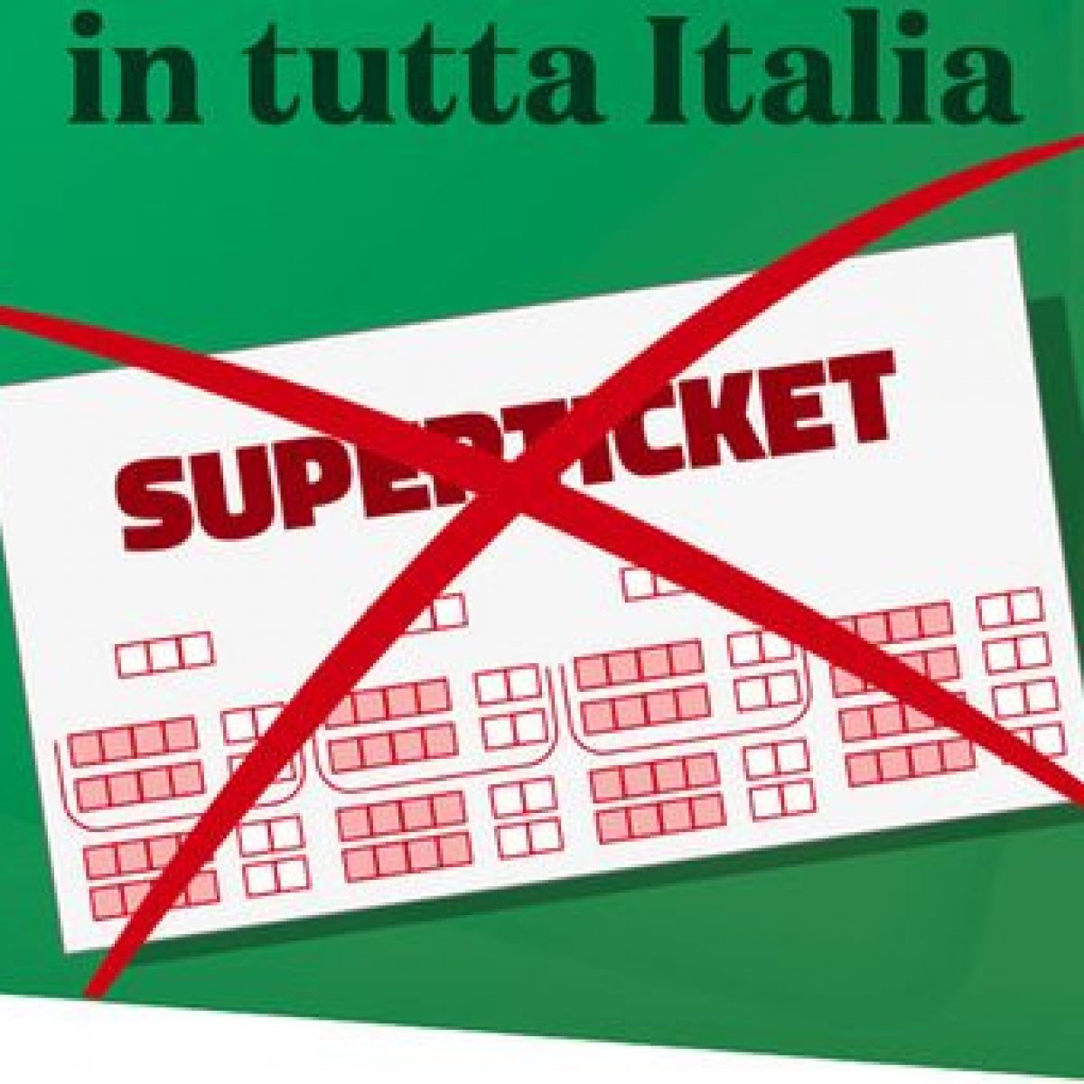 Superticket Addio, Dal Primo Settembre Sarà Abolito